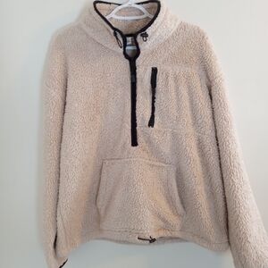 PINK Victoria's Secret Beige Sherpa Hoodie
